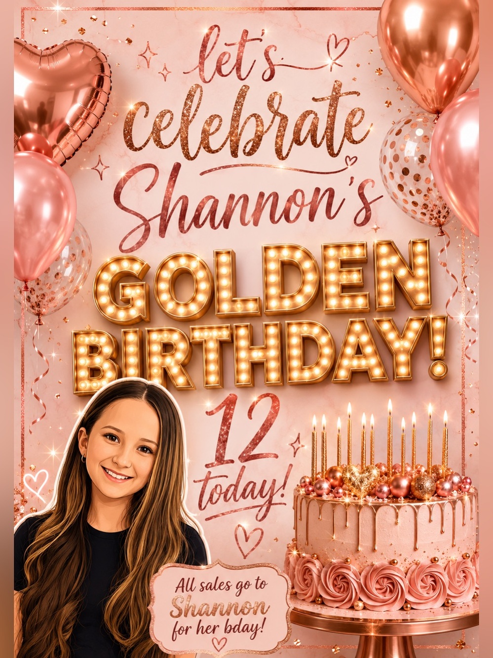 Shannon’s 12th birthday show flyer
